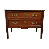 Louis XVI walnut and walnut bramble chest of drawers