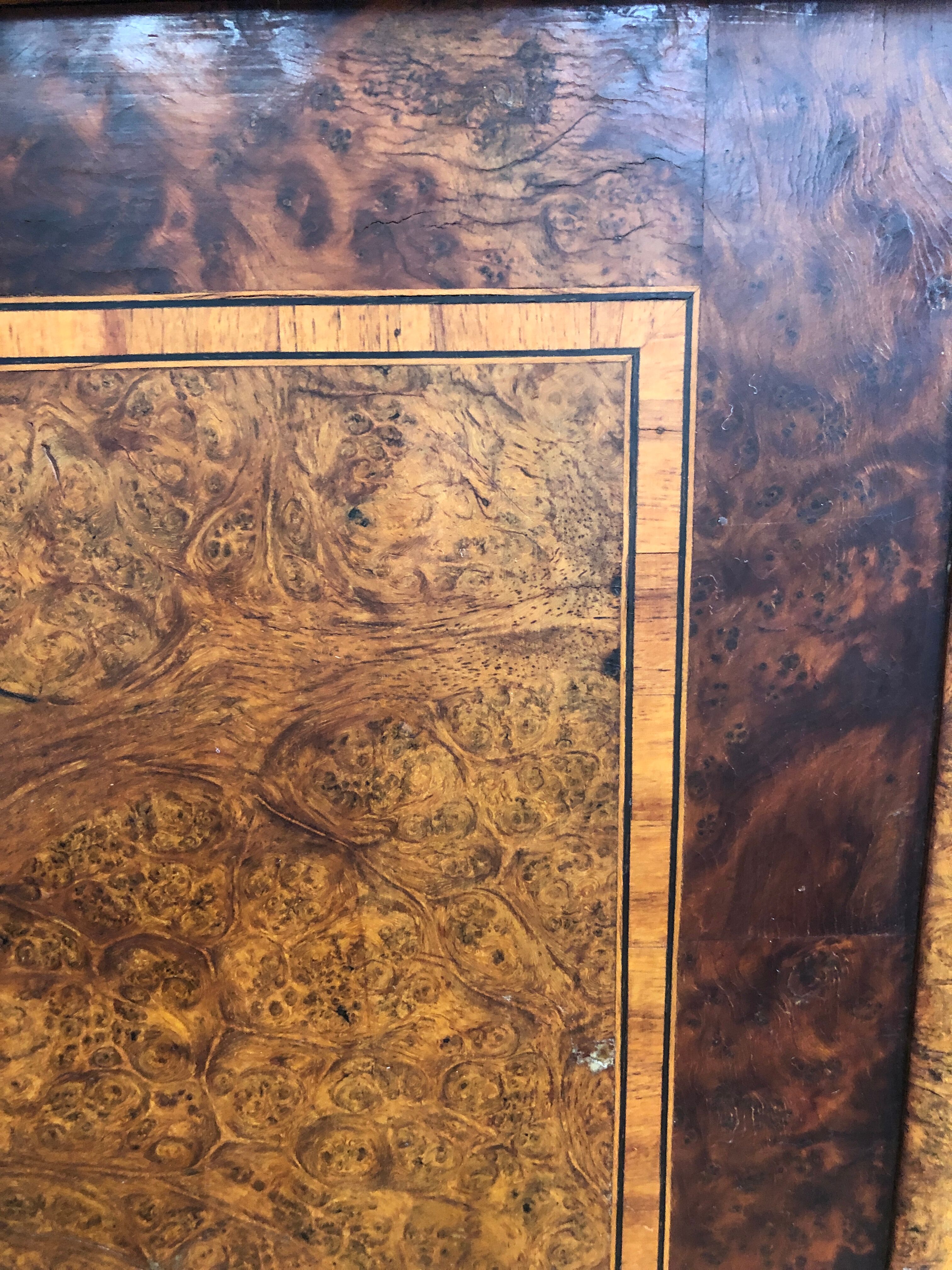 Marquetry bedside table