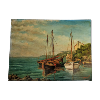 Peinture marine voiliers et barques