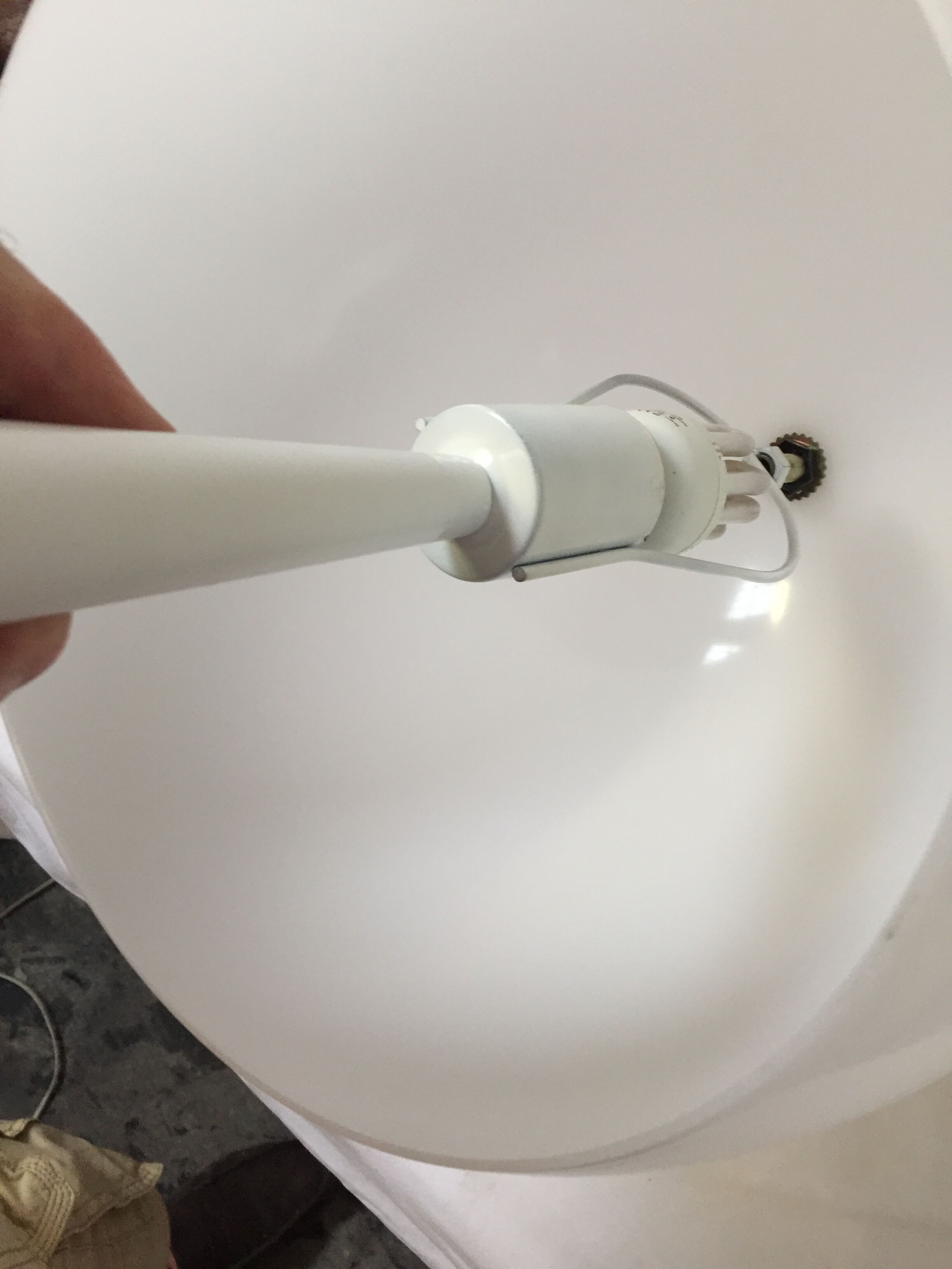 70s White mushroom lamp