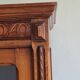 Antique Parisian glass cabinet - bonnet-maker type