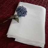 Square linen tablecloth