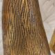 Golden candle holder art deco style peacock head