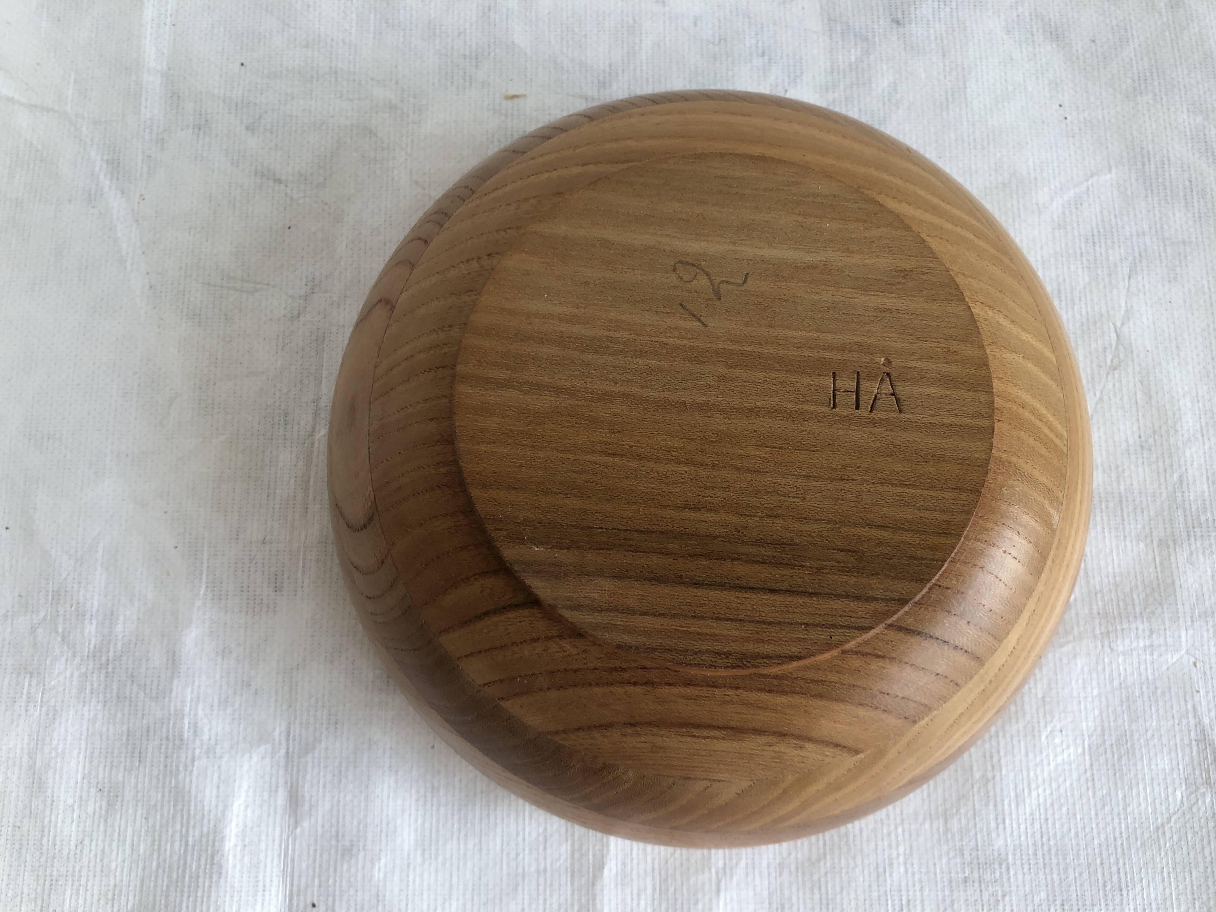 Wooden bowl or empty pocket, Scandinavian vintage