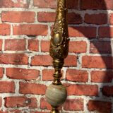 Floor lamp brass and marble