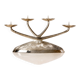 Elegant modernist WMF Ikora chandelier with 4 lights in silver-plated metal.