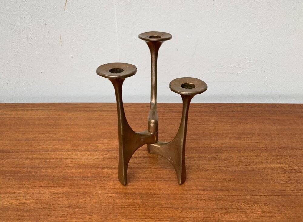 Mid-Century Brutalist Candleholder from Harjes, Germany, 1960s