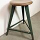 Green Industrial Workshop Stool, 1960s
