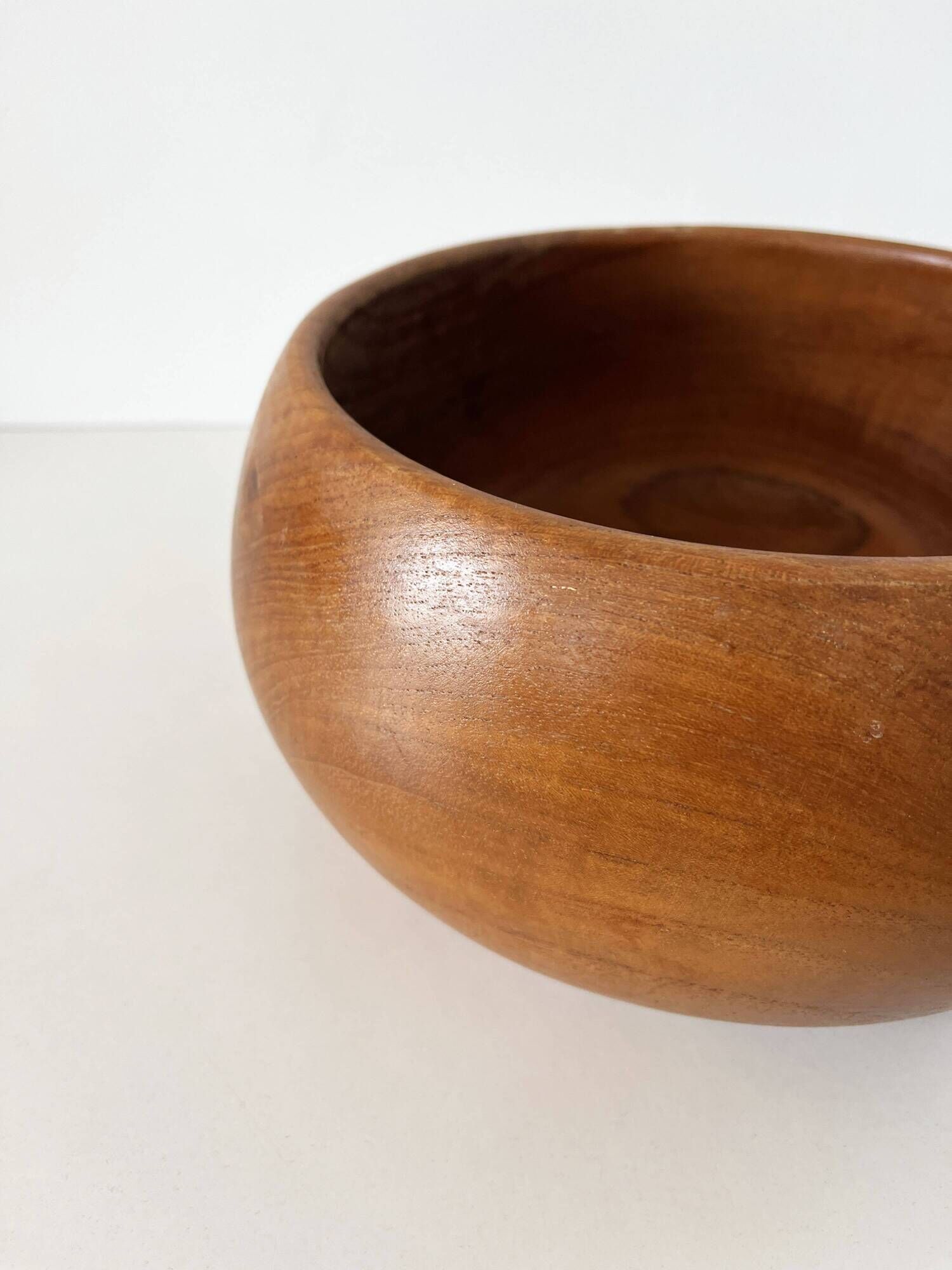 Large dish or wooden catchall from the 1960s.