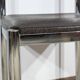 Suite of 3 Leather and Chrome Metal Chairs, attributed to Collomb Creation – 1970