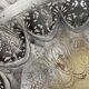 Openwork silver-plated metal fruit bowl or basket