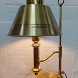 Lampe laiton et métal doré Helmer Andersson, Suède