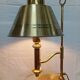 Lampe laiton et métal doré Helmer Andersson, Suède