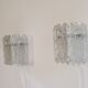 Pair of Scandinavian wall lamps in glass from Orrefors 1960