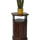Vintage Hexagonal Side Cabinet with Door Small Side Table Column
