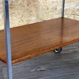 1960s 1970s serving trolley walnut teak Walter Wirz for Wilhelm Renz Design