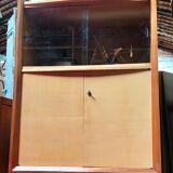 Vintage showcase in ash and French modernist lemon tree