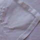 8 old white linen towels embroidered with vine leaves and grape clusters
