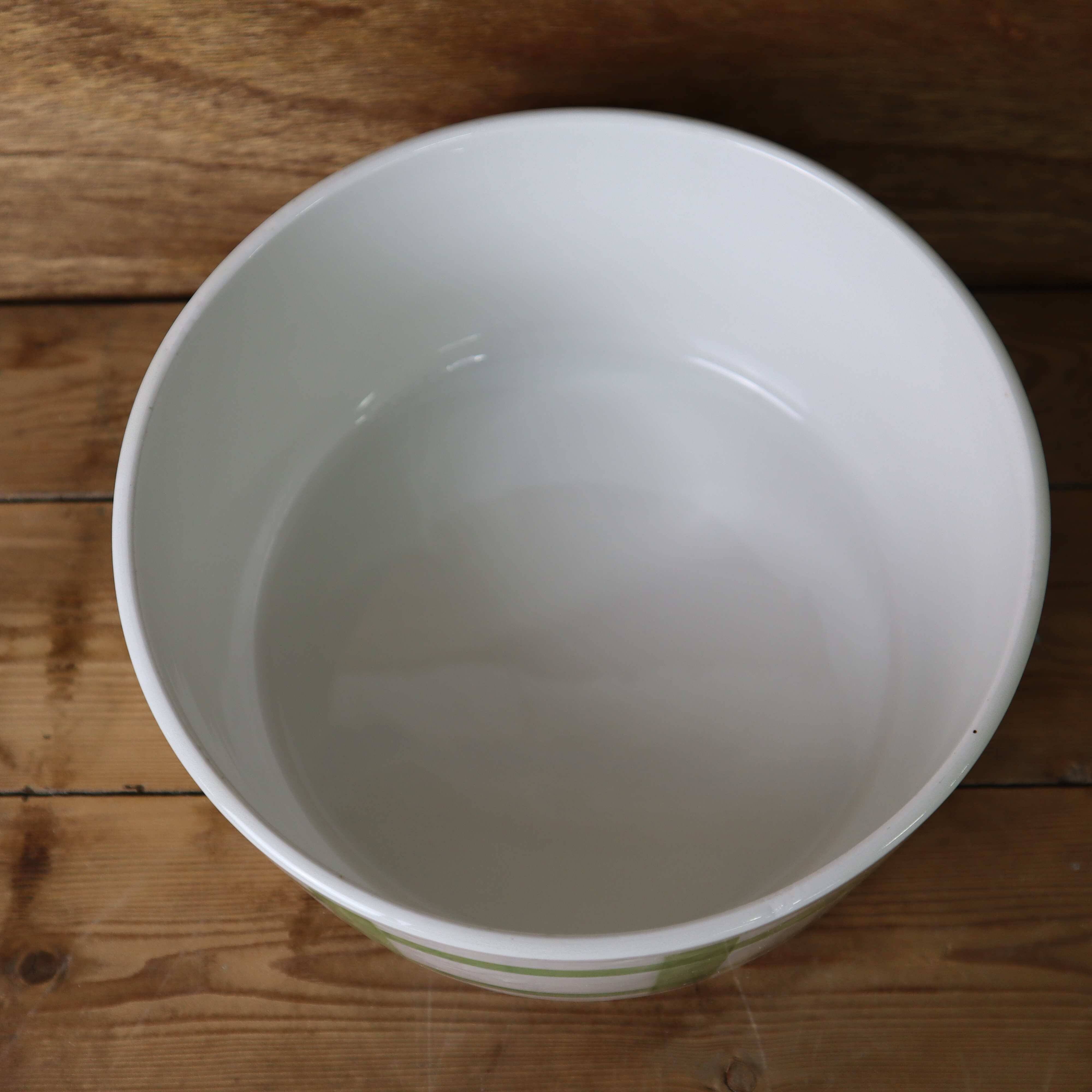 Vintage salad bowl Moulin des Loups 'tablecloth' model