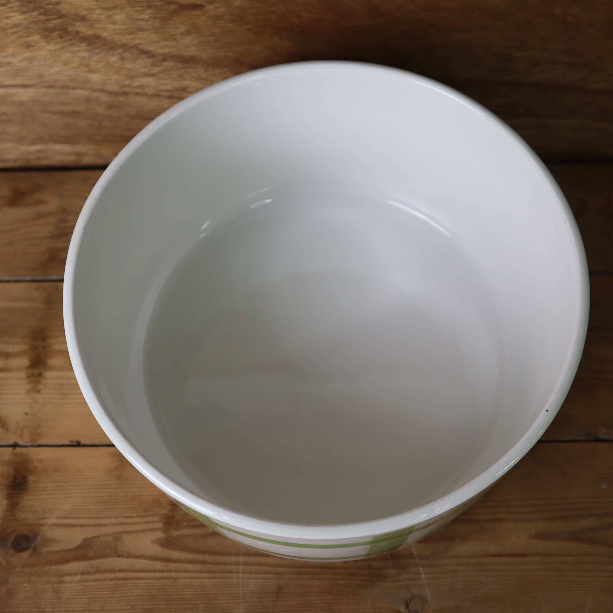 Vintage salad bowl Moulin des Loups 'tablecloth' model