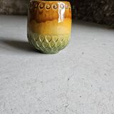 Scandinavian majolica ceramic vase / planter