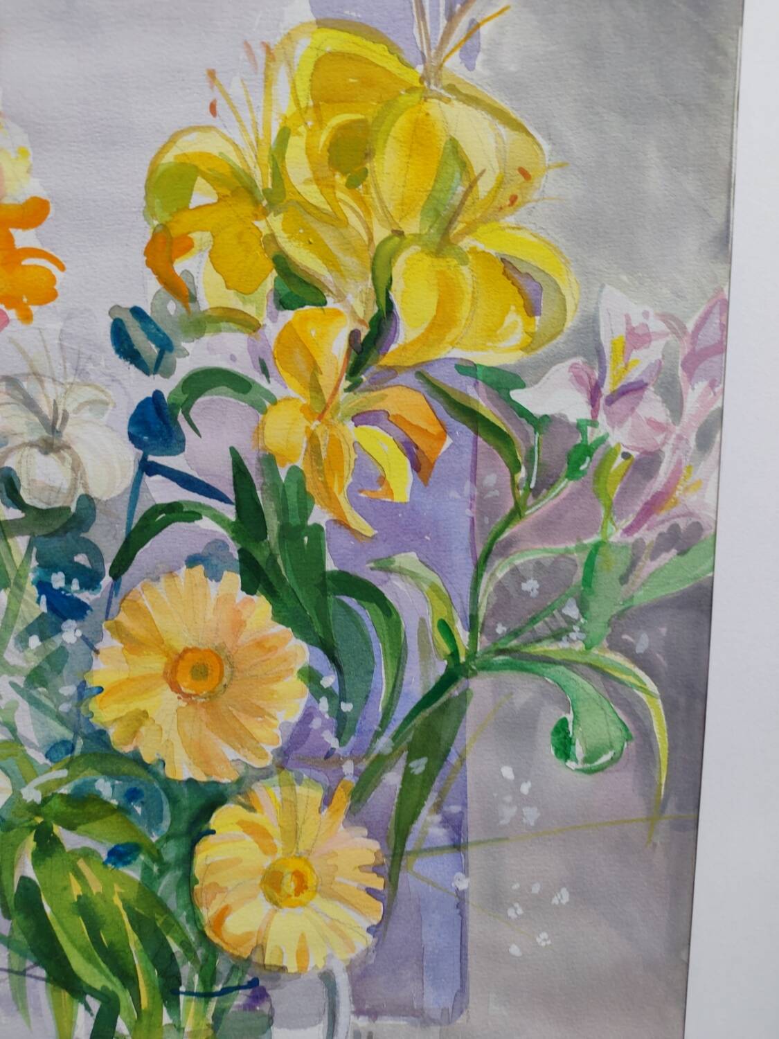 Watercolour by Michel Roubille, 1987.