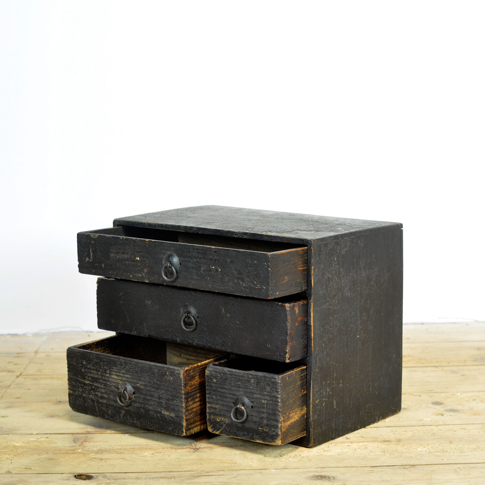 Antique Japanese ko-dansu, small chest of drawers, circa 1900