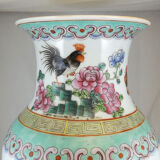 Ancient Chinese vase Rose family early 20th century