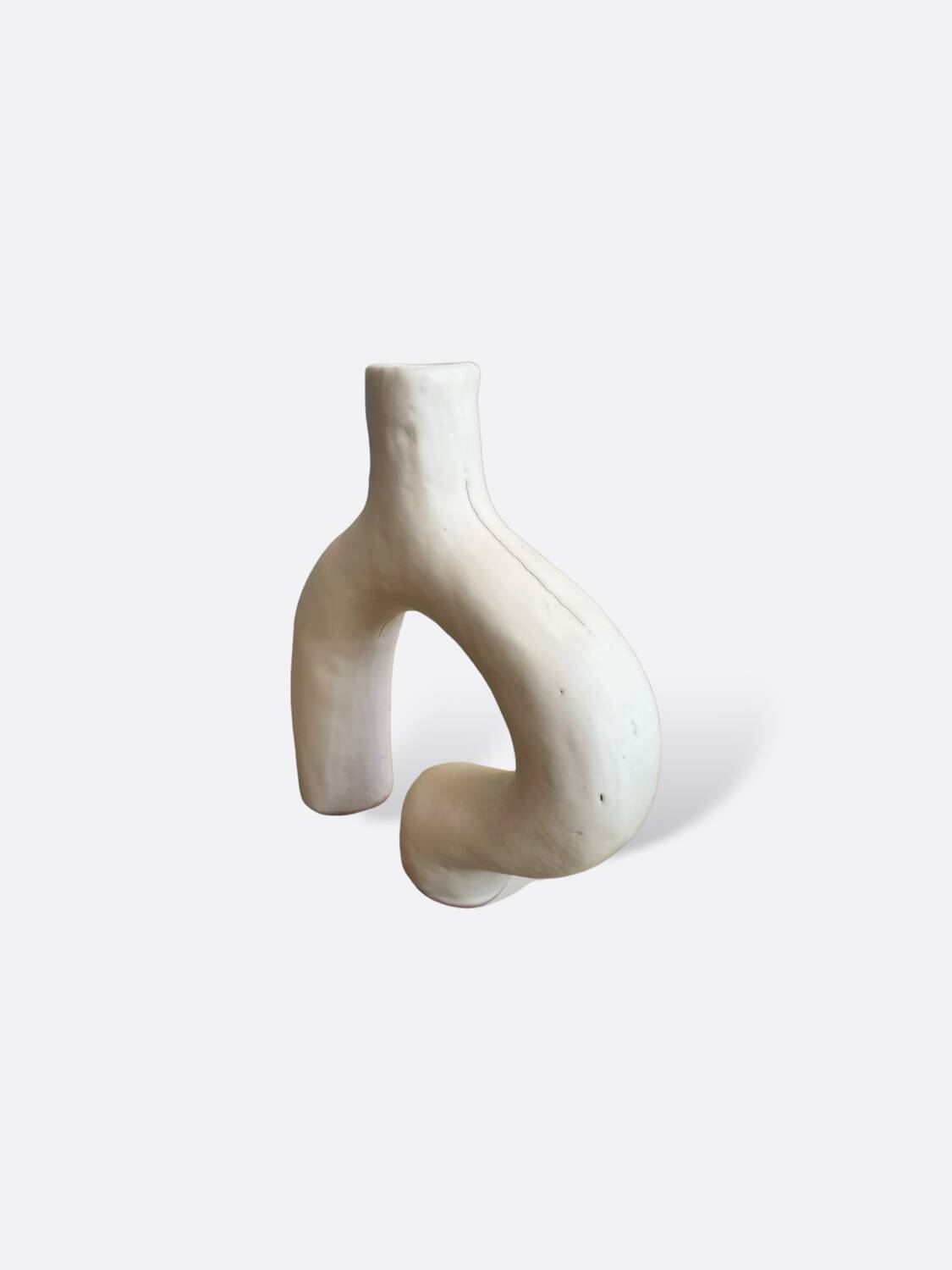 White ceramic vase