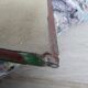 Antique engraved bevelled mirror - Art Deco
