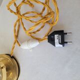 Art Deco lamp in brass and glass