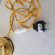 Art Deco lamp in brass and glass