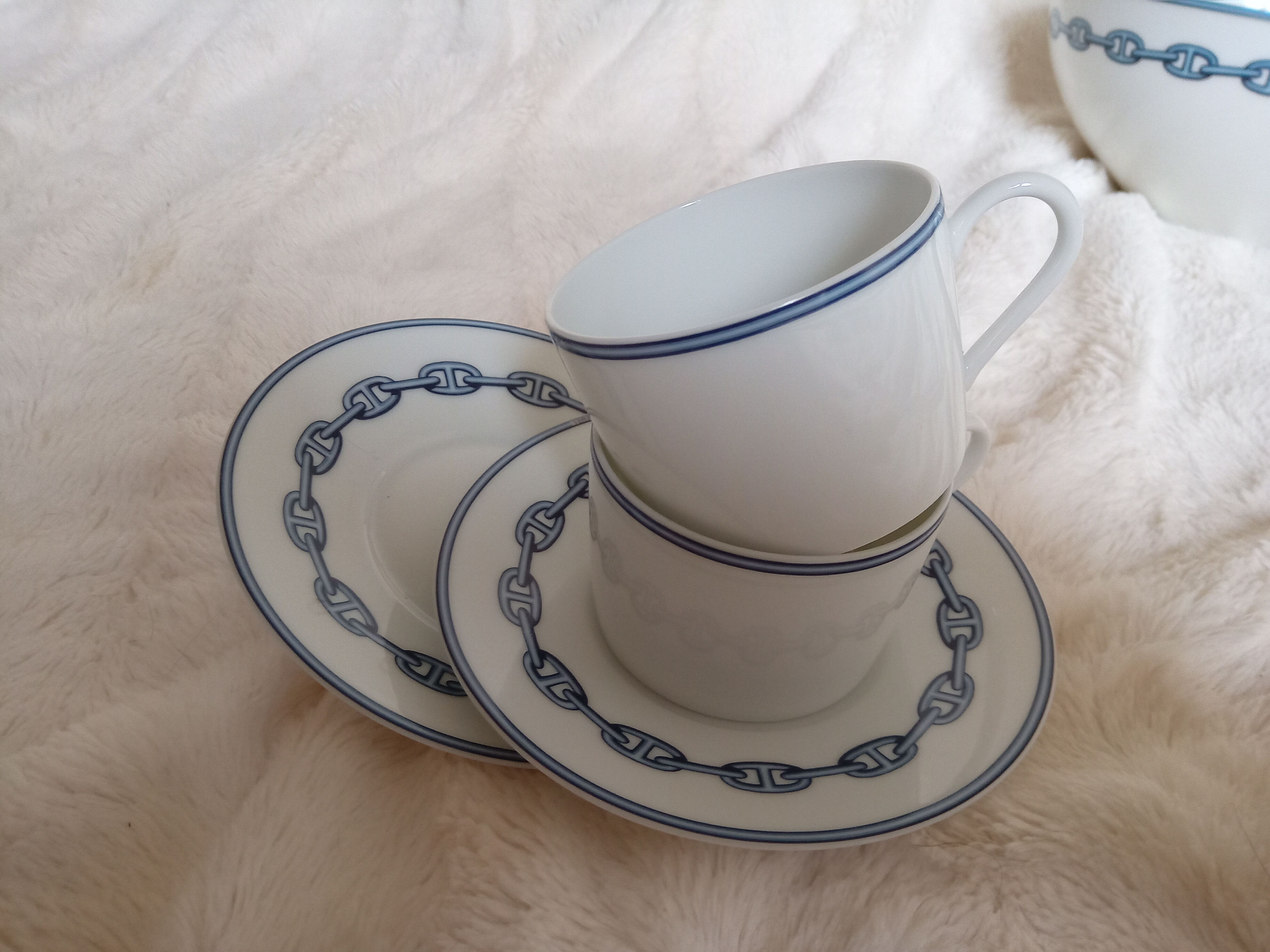 Hermes tea cup duo