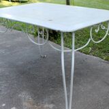 Table en fer forgé années 50