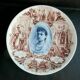 Plate Sarreguemines model Nicholas II Tsar of Russia