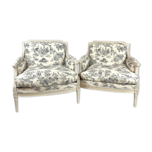 paire de fauteuils, style - xvi