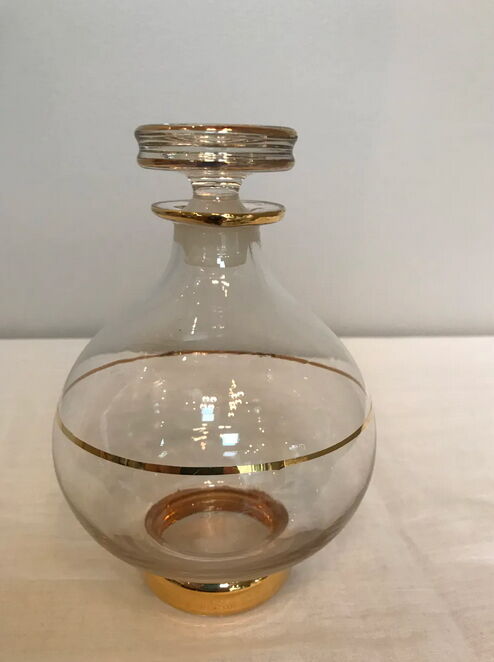 Carafe à liqueur vintage liseret doré