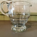 Art deco glass pitcher