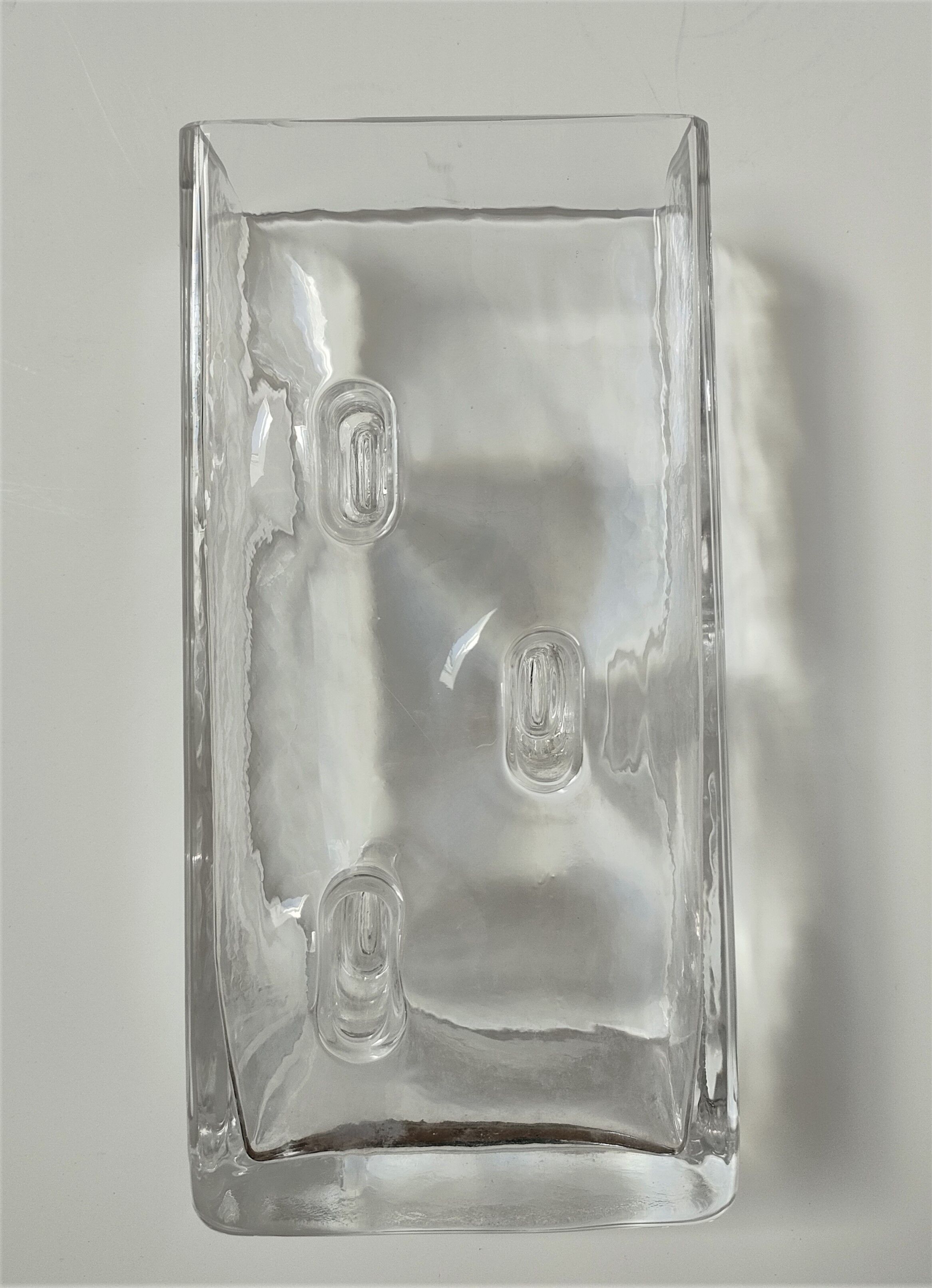 Design glass vase by Claus Josef Riedel 60s-70s