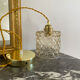 Vintage amber glass suspension globe