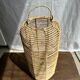 Large lantern-shaped rattan pendant lamp H50 D24