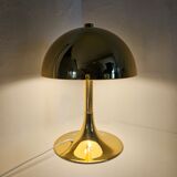 Lampe de table en laiton en forme de champignon, Italie, années 1970