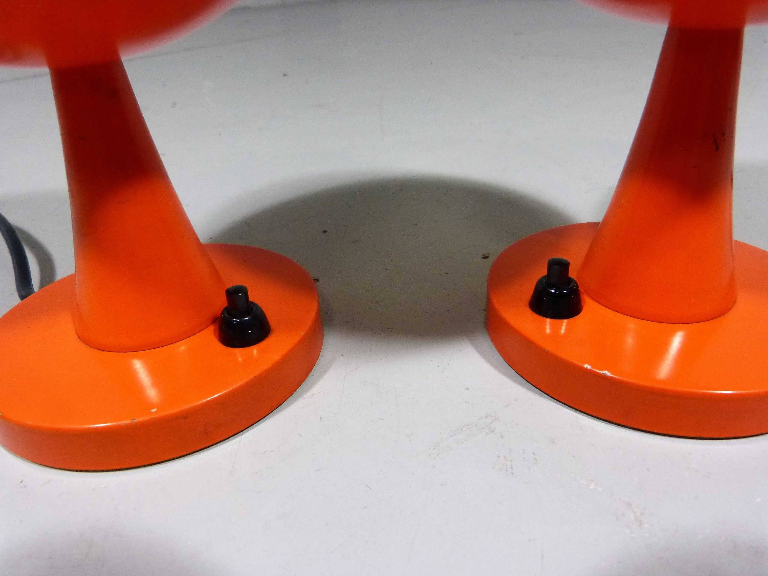 Space age table lamps bed side lamps, 1960’s