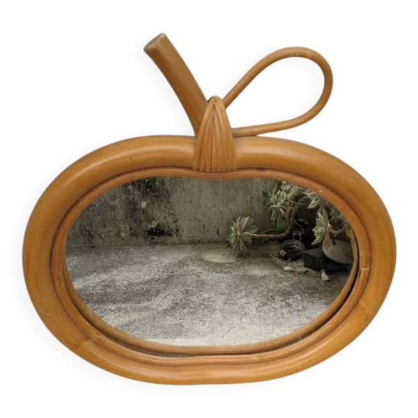 Miroir pomme vintage décoration campagne bohème enfants