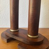 Art Deco wooden pedestal table