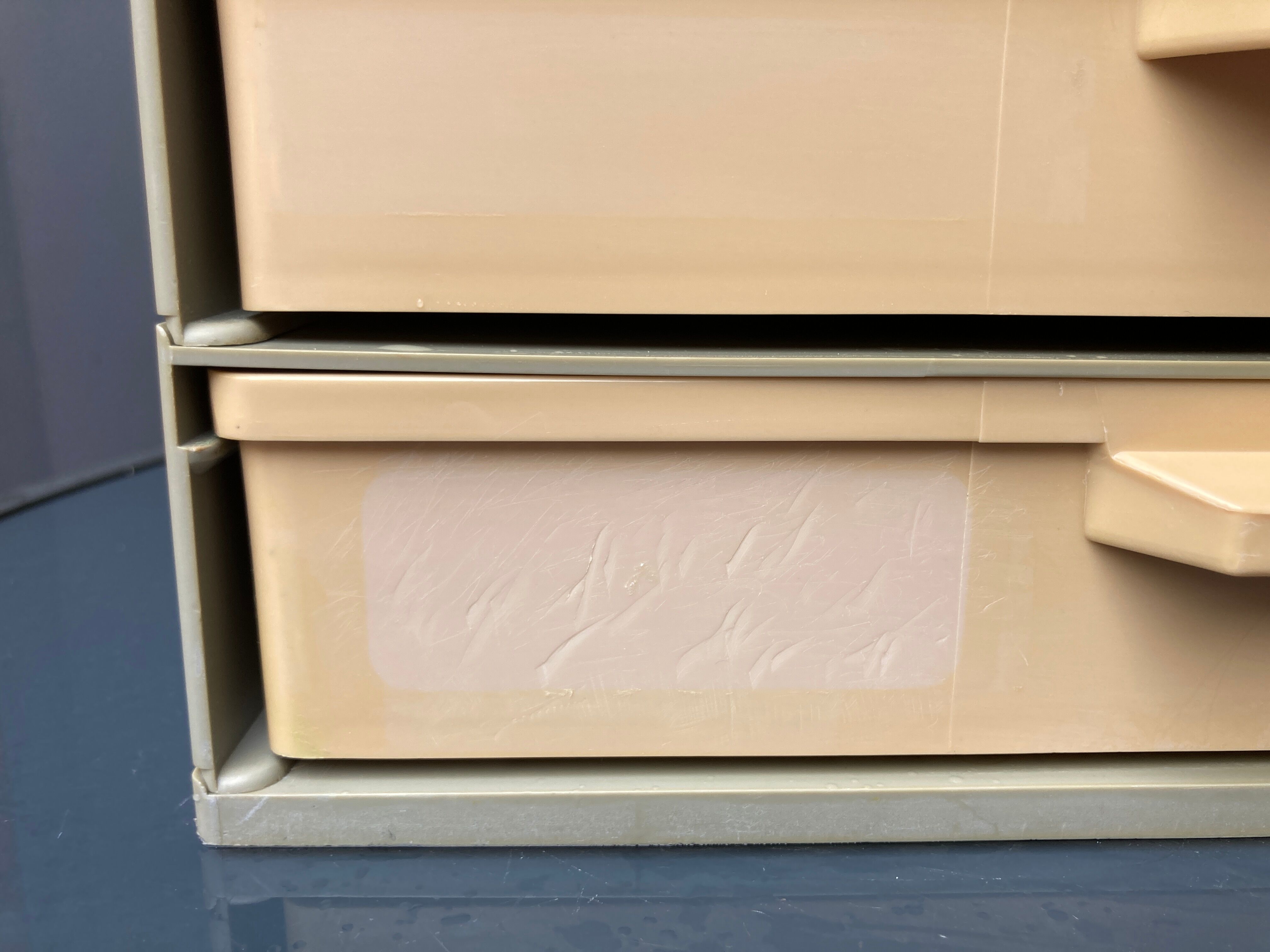 12-drawer vintage office locker