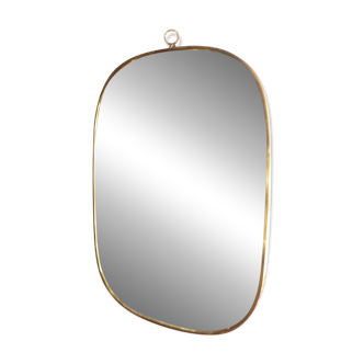 Miroir 60x80 cm cadre laiton