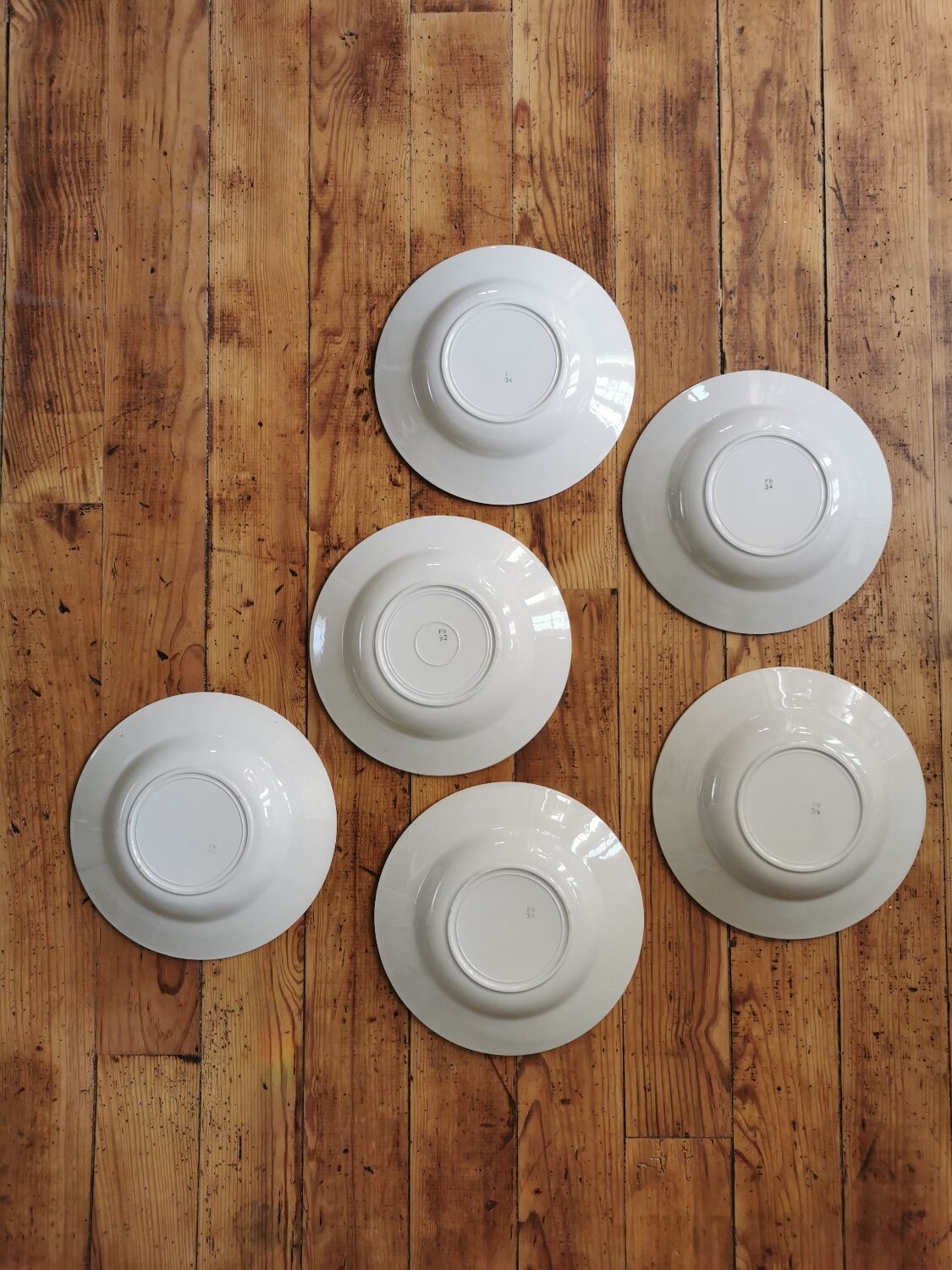 Blue Badonviller retro hollow plates