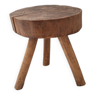 Brutalist tripod stool