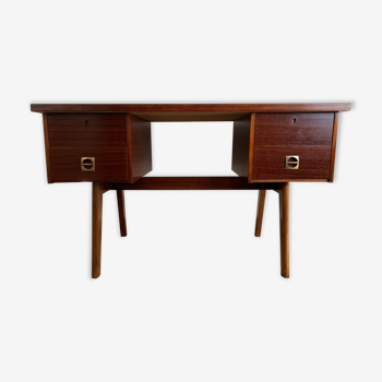 Vintage wooden and formica desk by Ekawerk
